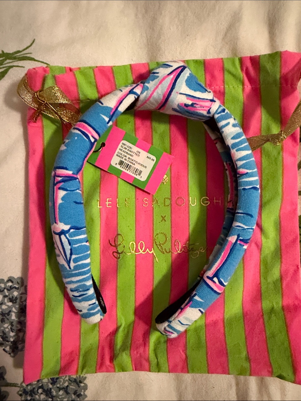 Lele Sadoughi x Lilly Pulitzer Knotted Headband